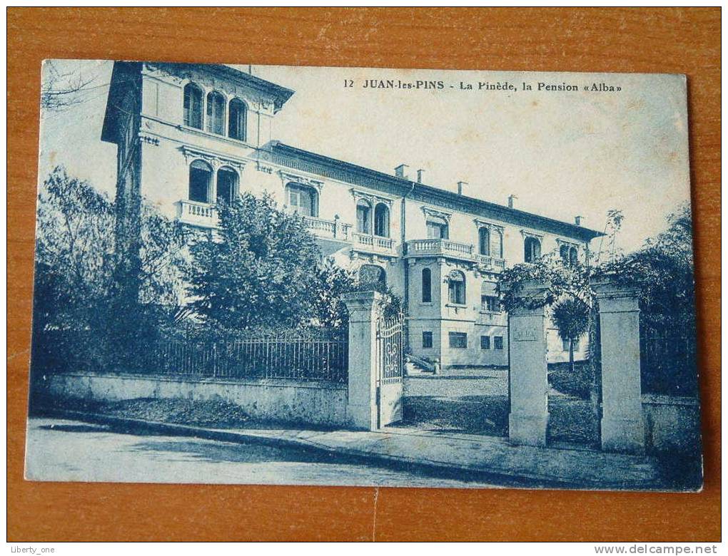 La Pinède, La Pension " ALBA " / Anno 1939 ( Details Zie Foto ) ! - Juan-les-Pins