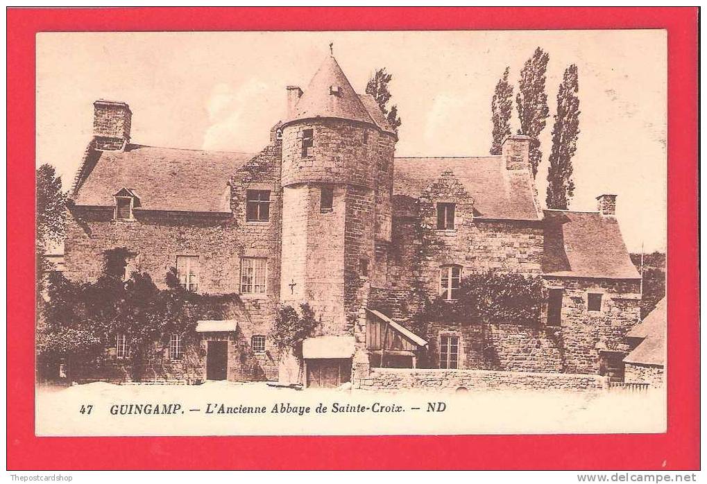 °°° CPA 22  GUINGAMP No47 L'Ancienne Abbaye De Sainte-Croix MORE Guinguamp LISTED FOR SALE - Guingamp