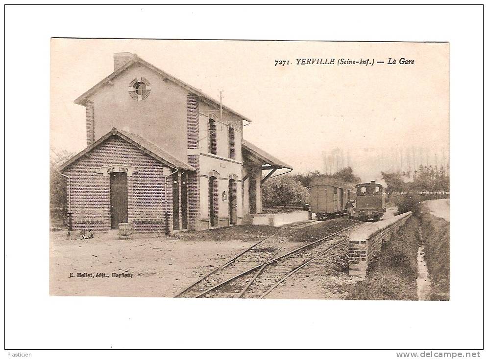 YERVILLE LA GARE WAGONS - Yerville