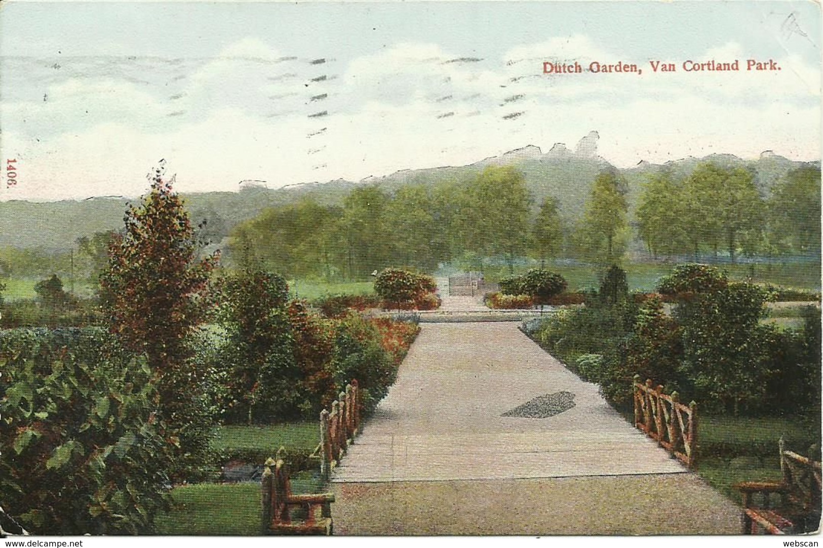 Postcard USA New York Van Cortland Park Dutch Garden Farblitho 1908 #30 - Bronx