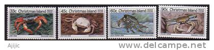 Ile Christmas. Faune Marine  3 Ieme Serie Crabes 4 T-p Neufs **. Yv.# 206/9. Cote 10.00 € - Christmas Island