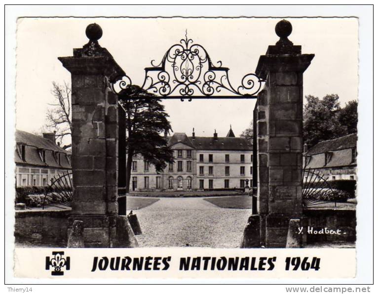 Jambville (78) Journées Nationales 1964 - Entrée Du Château - Poste Scoute - Flamme Et Cachet - Scouting