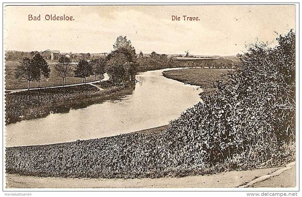 AK 10 Bad Oldesloe Die Trave. -8.10.06. 10-11V. OLDESLOE **a Nach Ottensen Elbe Mit 1 X 5 PF DEUTSCHES REICH "Germania" - Bad Oldesloe