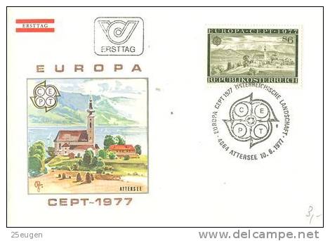 AUSTRIA  1977 EUROPA CEPT FDC - 1977