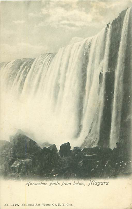 NIAGARA - Horseshoe Falls From Below (National Art Views Co.  N.Y. City, N° 1119) - Chutes Du Niagara