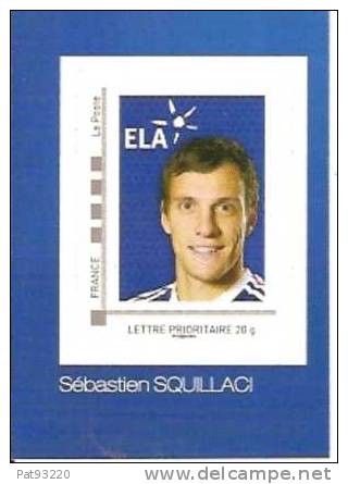 FOOTBALL - France 2010 / Sébastien SQUILLACI - Timbre Auto-collant NEUF**lettre Prioritaire / Association ELA/ - 2010 – South Africa