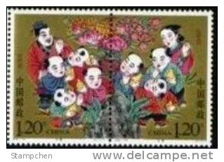 China 2007-14 Kong Rong And Pears Stamps Pear Fruit Famous Chinese Kid Fairy Tale Culture - Ongebruikt