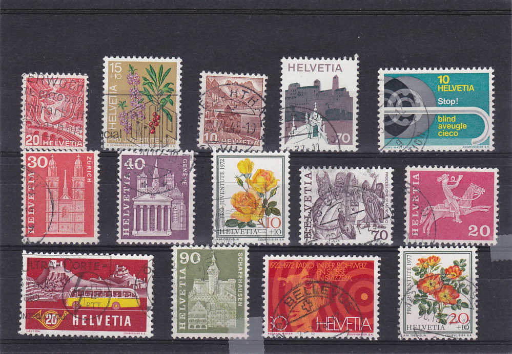 Petit Lot De Timbres Suisses - Lots & Kiloware (mixtures) - Max. 999 Stamps
