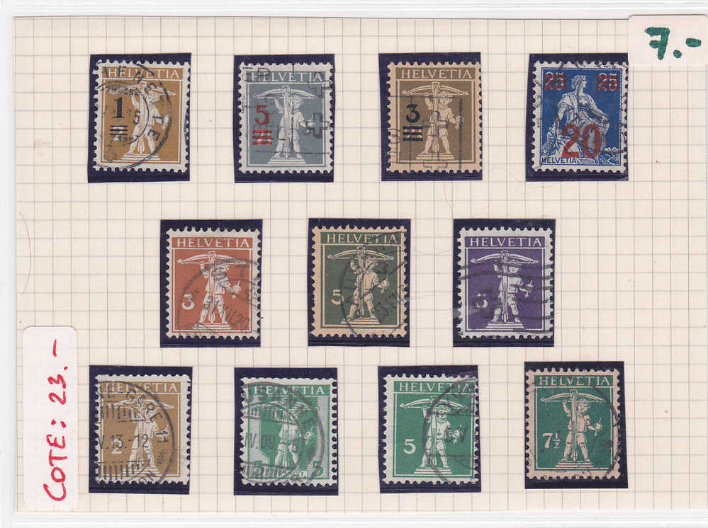 Petit Lot De Timbres Suisses - Lots & Kiloware (mixtures) - Max. 999 Stamps