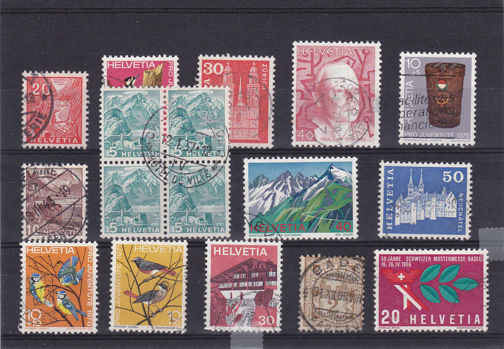 Petit Lot De Timbres Suisses - Vrac (max 999 Timbres)