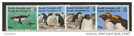 SOUTH GEORGIA  1993 MICHEL NO: 215-218  MNH - Pinguïns & Vetganzen