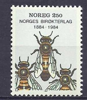 Noruega Norway 1984 Birds Oiseaux  Aves Poultry Bees MNH - Galline & Gallinaceo