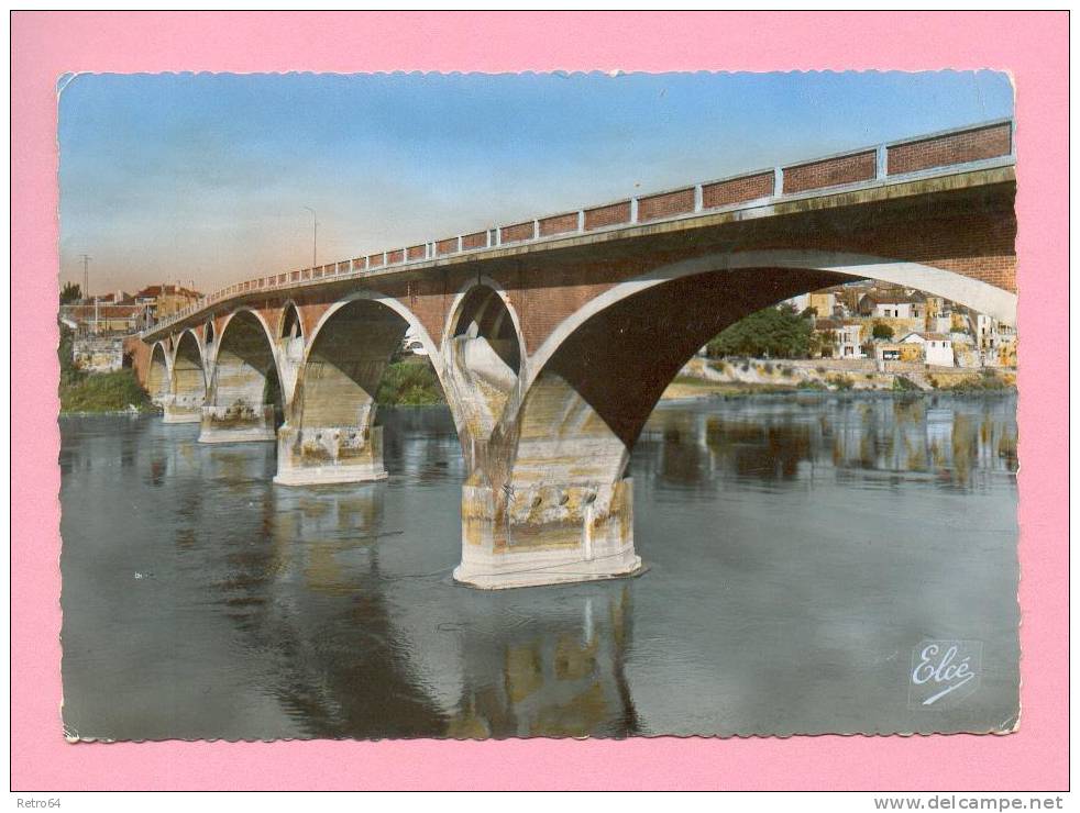 CPSM  FRANCE  47  -  TONNEINS  -  6  Le Pont Sur La Garonne  (en 1957) - Tonneins