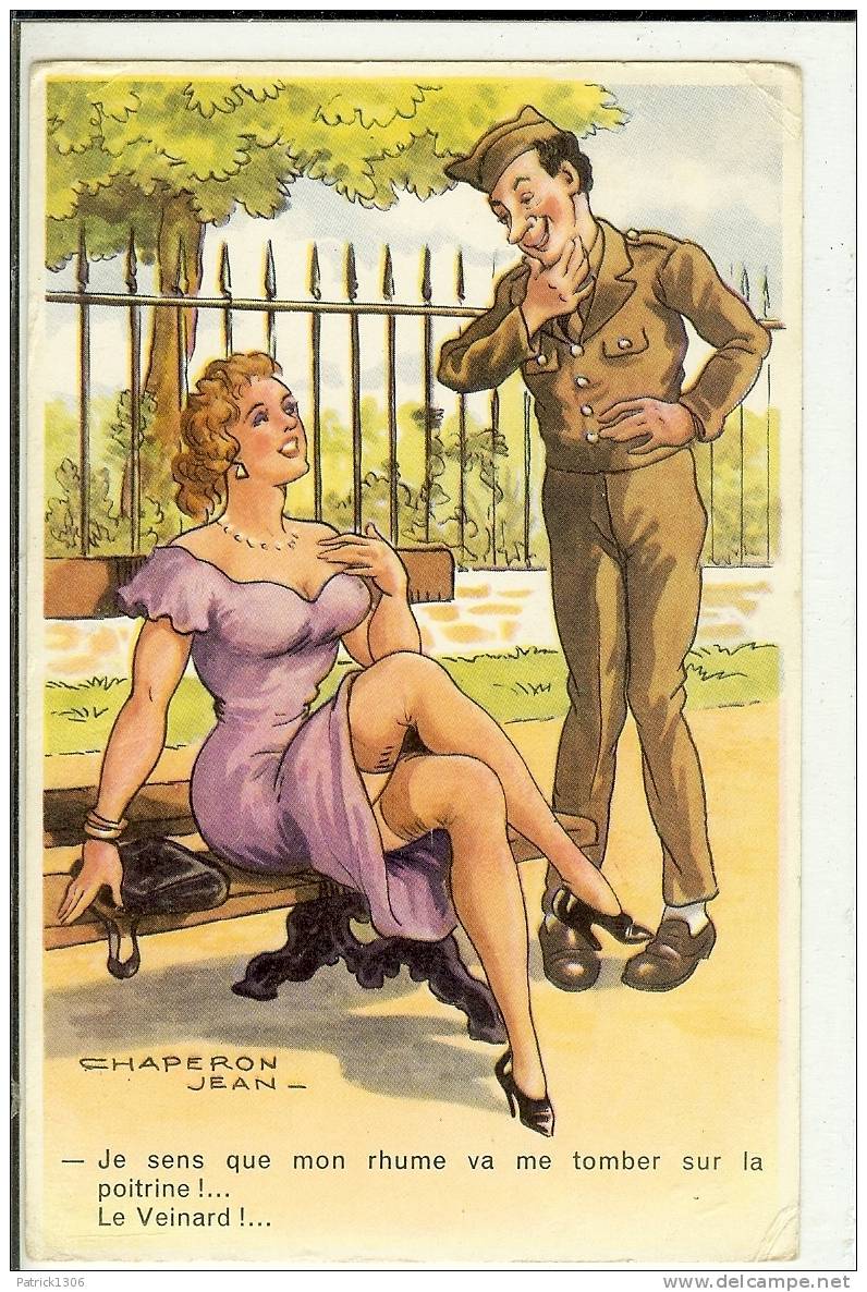 CPSM  Illustration Femme Et Militaire  2302 - Chaperon, Jean