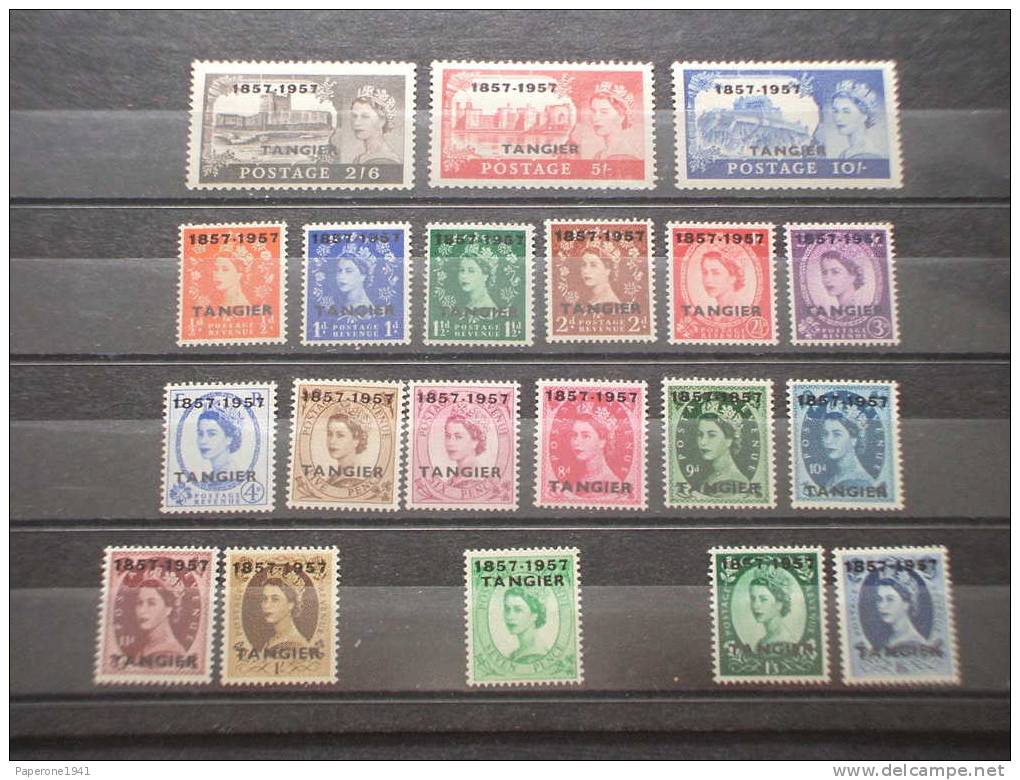 TANGER (MAROCCO)-1957 PITTORICA 20v.SOPR. 1857/1957-NUOVI(++) - Local Issues