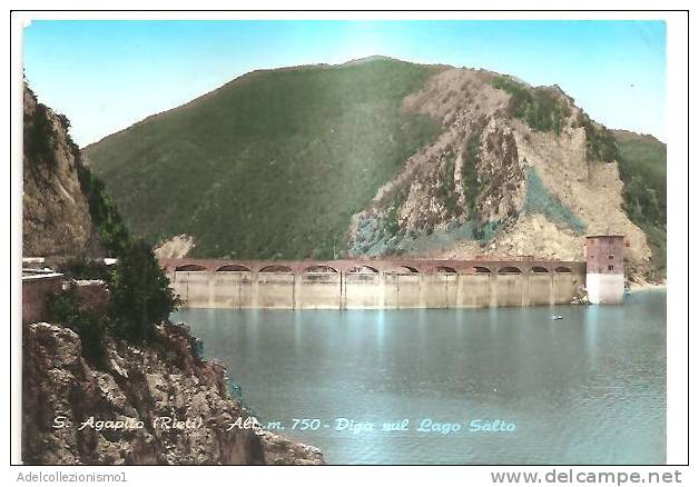 47193)cartollina Illustratoria S. Agapito - Diga Sul Lago E Panorama - Rieti