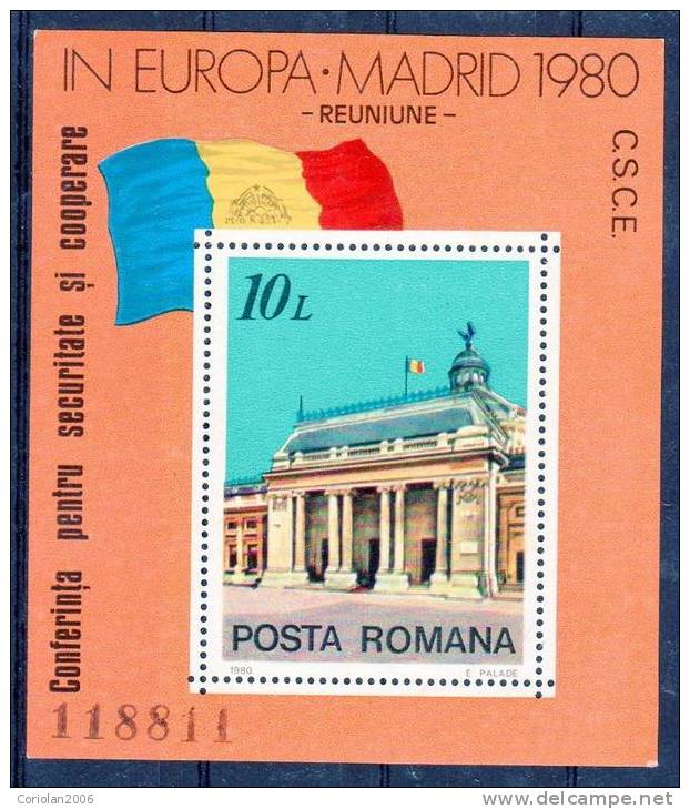 Romania 1980 / CSCE - Madrid - Unused Stamps