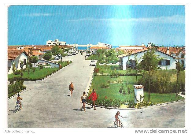 47238)cartollina Illustratoria Porto Recanati - Villaggio Turistico - Massa
