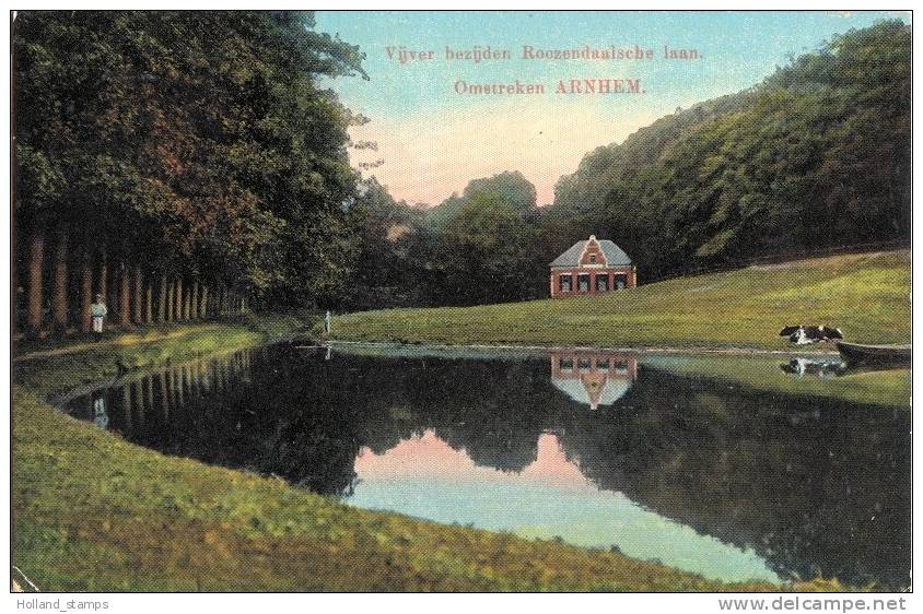 ANSICHTKAART  (480) ARNHEM * ROOSENDAALSCHE LAAN * GELOPEN 1913 VAN ARNHEM NAAR ZWOLLE * - Velp / Rozendaal