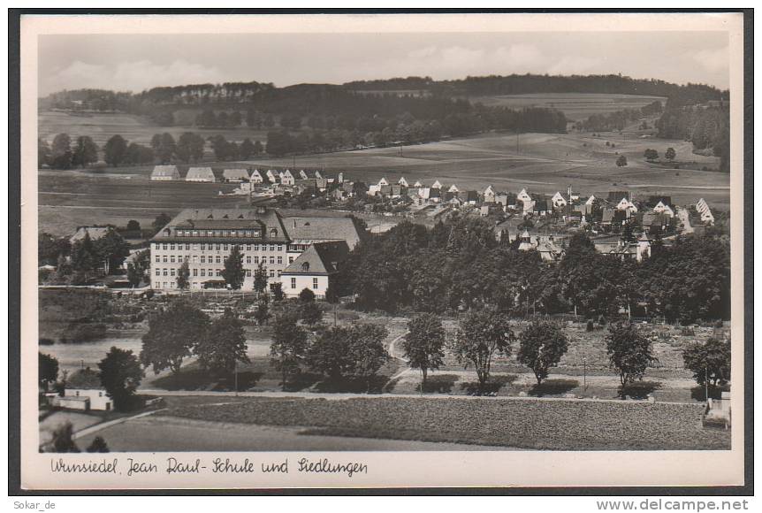 AK I Wunsiedel Bayern Oberfranken Schule U. Siedlungen S/w - Wunsiedel