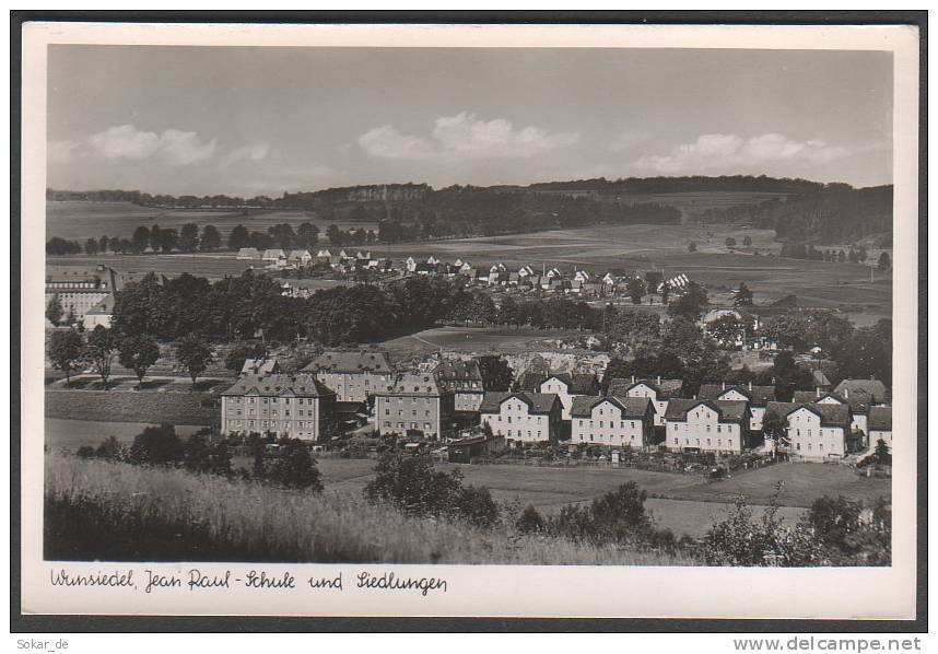 AK II Wunsiedel Bayern Oberfranken Schule U. Siedlungen S/w - Wunsiedel