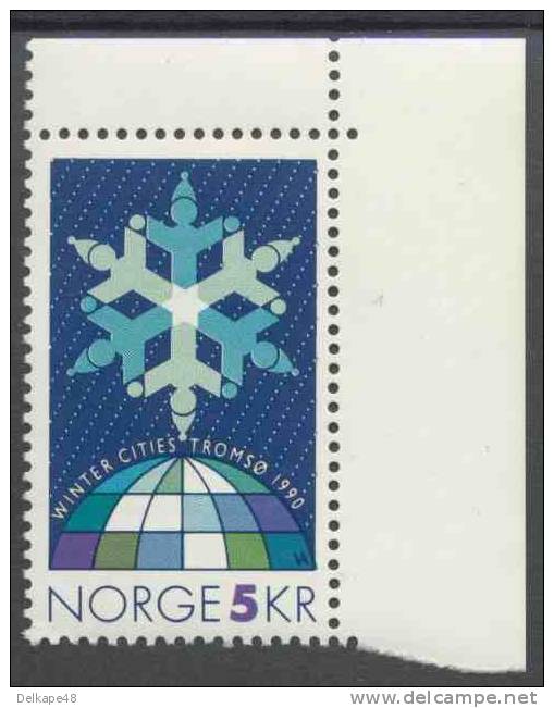 Norway Norge Norwegen 1990 Mi 1037 ** Snow Crystal - Emblem - Winter Cities Events - Tromsø - Nuevos