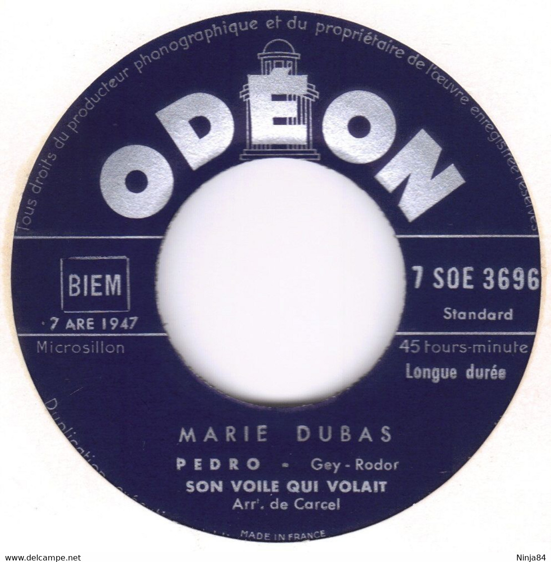 EP 45 RPM (7")  Marie Dubas  "  Pedro  " - Other - French Music