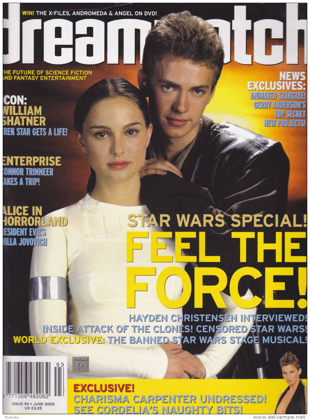 Dreamwatch 93 June 2002 Star Wars Special Portman - Science-Fiction