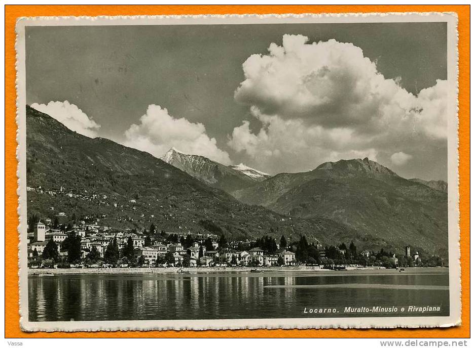 1939.LOCARNO. Muratto - Minusio E Rivapiana.SUISSE - Minusio