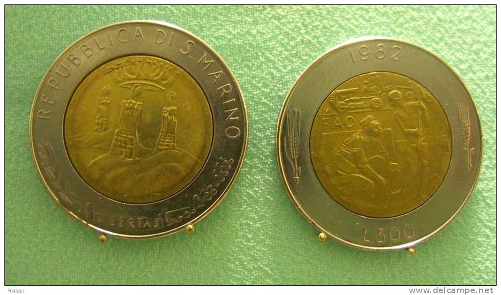 500 Lire BIMETAL 1982 - Saint-Marin