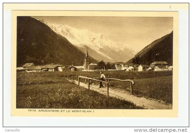 Argentière Et Le Mt Blanc 1934 - L'Argentiere La Besse