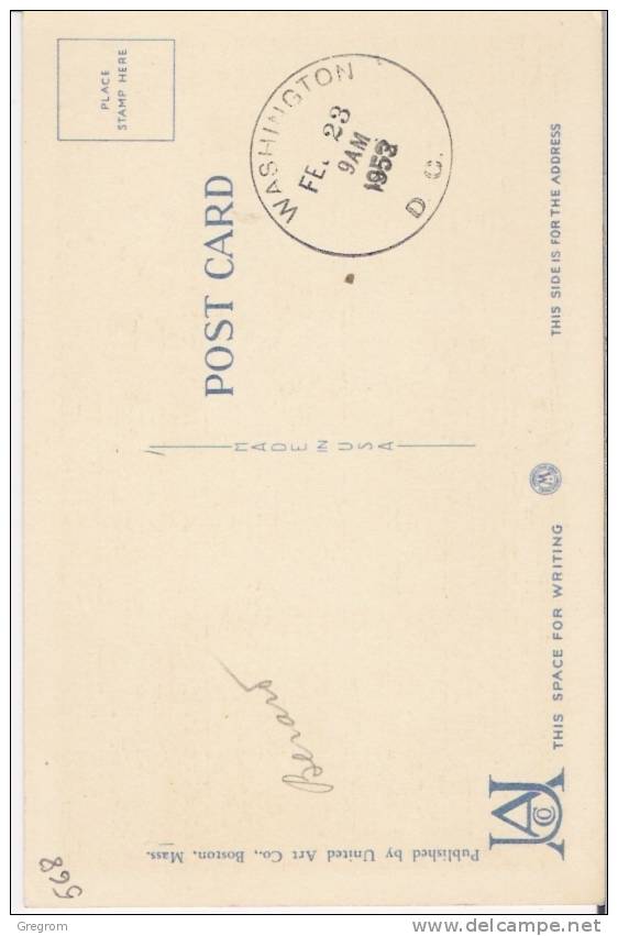 Etats Unis USA ( CM ) Yt 568 , Obl WASHINGTON 1952  Yankee Doodle The Spirit Of 1776( Maximum Card ) - Cartoline Maximum