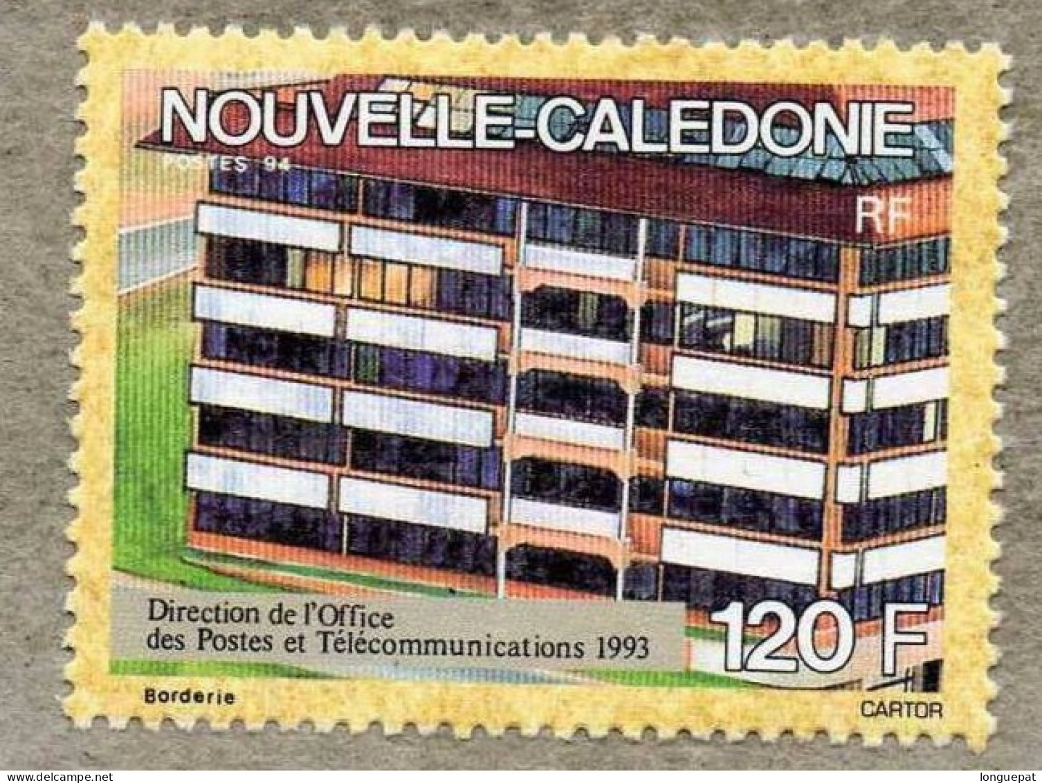 NOUVELLE-CALEDONIE  :Evolution Des Locaux De La Direction Des Postes : Direction Des Postes En 1993 - Unused Stamps