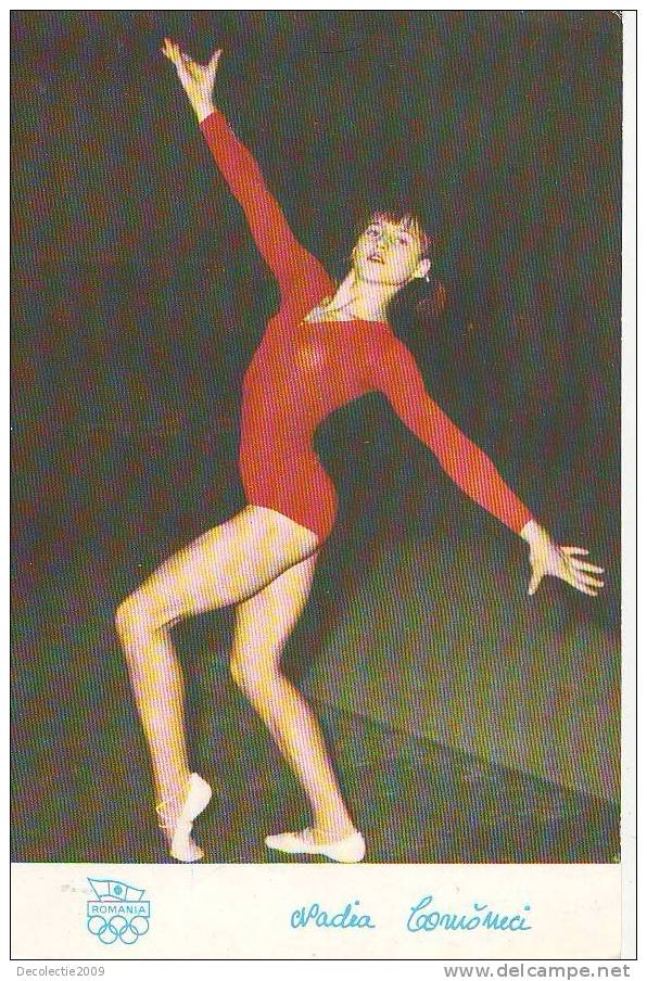 S734 Romania Sport Gymnastics Gymnastique Nadia Comaneci Golden Medal Montreal 1976 Not Used Perfect Shape - Gymnastique