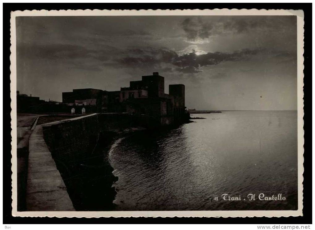 TRANI  CASTELLO   PUGLIA  BARI  VIAGGIATA  COME DA FOTO  FOTOGRAFICA - Trani