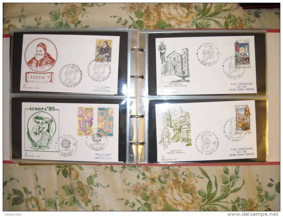 Italia - Collezione Completa Di Buste FDC Capitolium Dal 1965 Al 1989 Montate Su 8 Album! SPLENDIDE - Collections