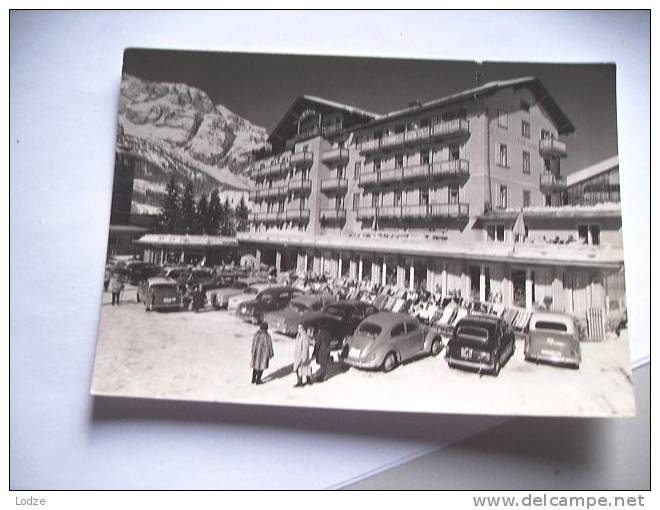 Italië Italy Italia Italien Cortina Sport Hotel Tofana Old Cars - Altri & Non Classificati