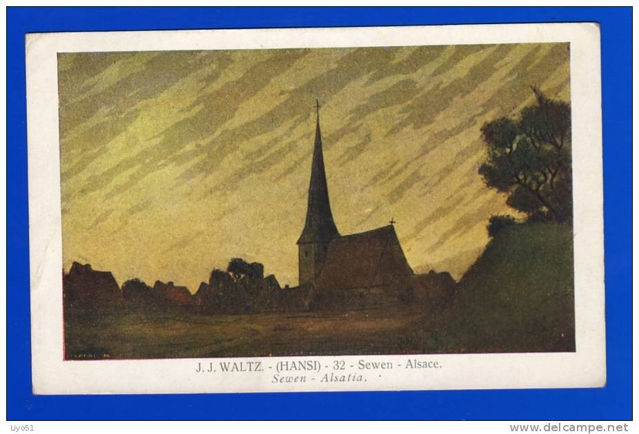 Hansi  : Carte Postale Couleurs . 1 Pli . - Hansi