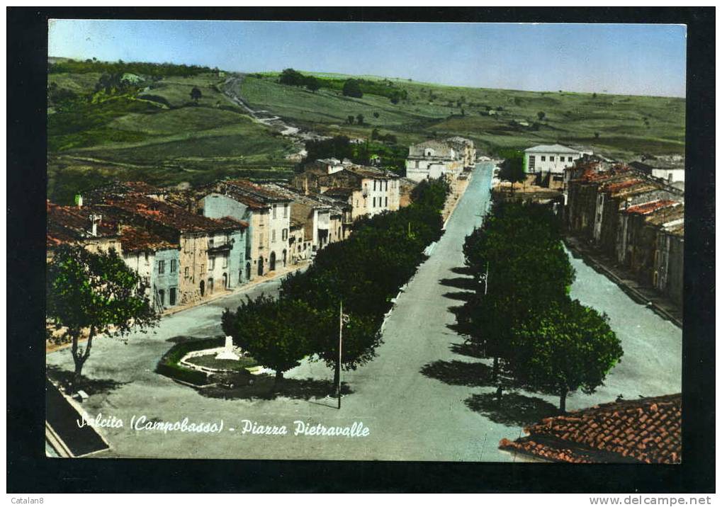 S2465 CARTOLINA POSTALE MOLISE CAMPOBASSO SOLCITO PIAZZA PIETRAVALLE FG.V. - Campobasso