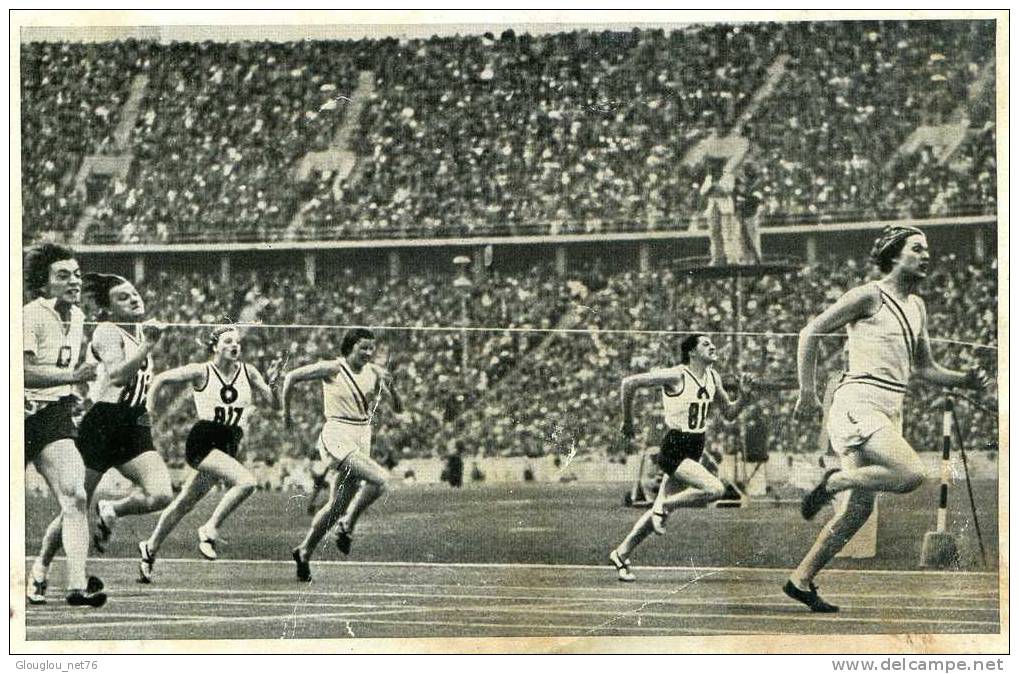 PHOTO 12/8CM JEUX OLYMPIQUES 1936 EN ALLEMAGNE 666ECRIT EN ALLAMAND AU DOS - Atletiek