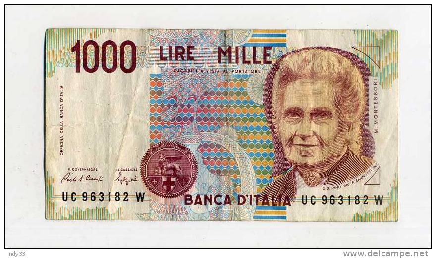 - ITALIE . 1000 L. 1990 - 1000 Liras