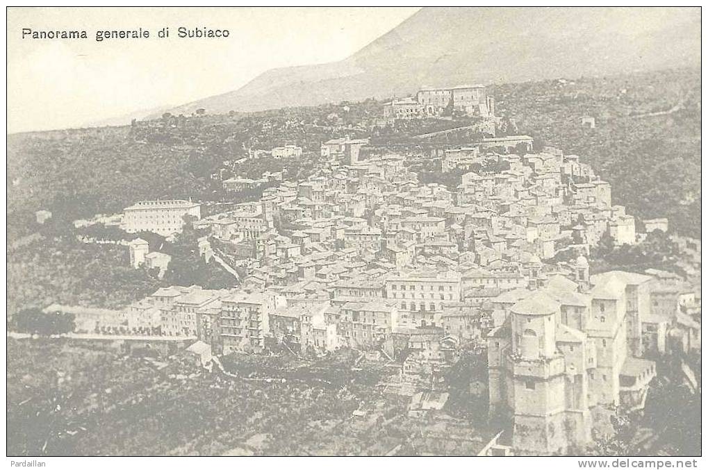 ITALIE. SUBIACO.  PANORAMA GENERALE DI SUBIACO. - Altri & Non Classificati