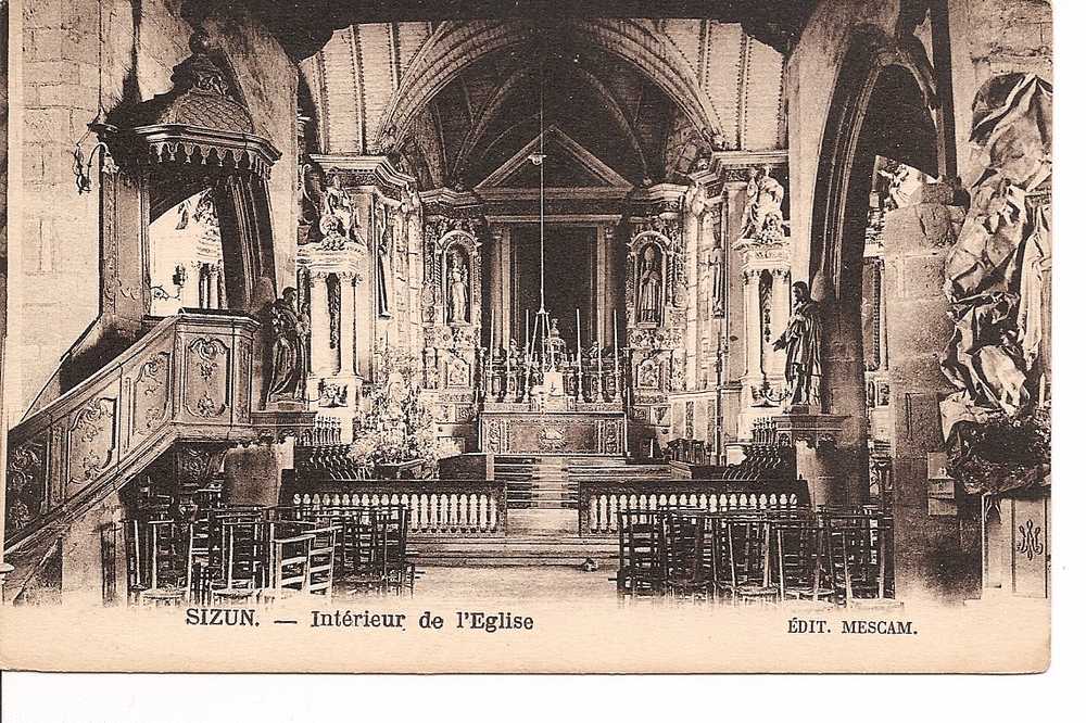 CPA     Sizun Intérieur De L'église  (521) - Sizun