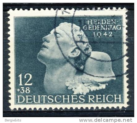 1942 Germany VF Used Complete Set Of 1 Stamp " Heldengedenktag " - Oblitérés