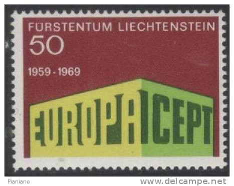 PIA -  LIECHTENSTEIN - 1969  :  Europa  -  (Yv  454) - Nuovi