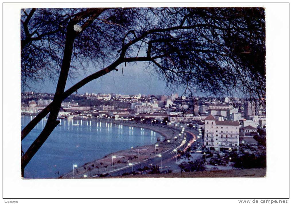 Portugal Cor 08916 – ANGOLA - LUANDA - VISTA NOCTURNA SOBRE A BAÍA - 1967 - Angola