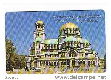 BULGARIA - CHIP BETKOM - 1998  A. NEVSKI MEMORIAL , CHURCH     -  USATA (USED) - RIF. 7336 - Bulgaria