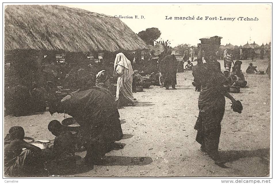 FORT LAMY . Le Marche De Fort Lamy - Chad