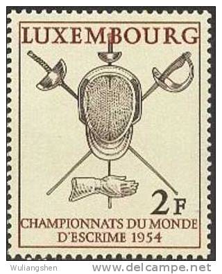 LM0089 Luxembourg 1954 Expo Map 1v MLH - Unused Stamps