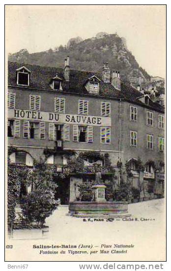 SALINS LES BAINS Hotel Du Sauvage, Fontaine Du Vigneron - Otros & Sin Clasificación